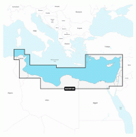 Marine Blue Charts - Mediterranean Sea, Southeast - Navionics NAEU016R - 010-C1320-30 - Garmin